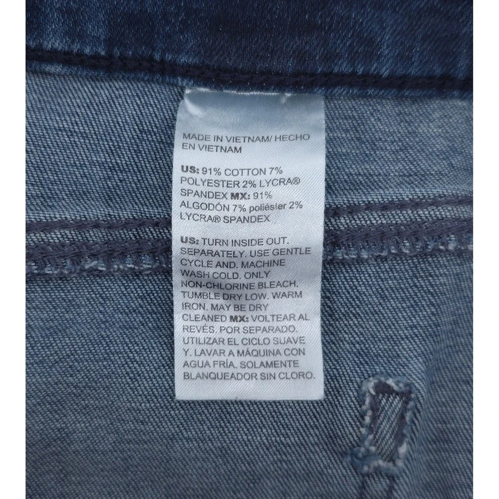 Chico's Women Jegging 0R (US 4R) Indigo Blue‎ Pull On Stretch Denim Skinny Jeans